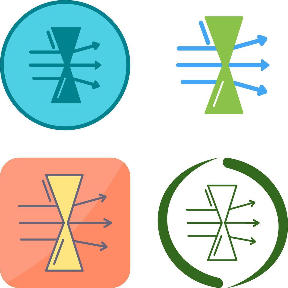Dispersion Icon Design vector