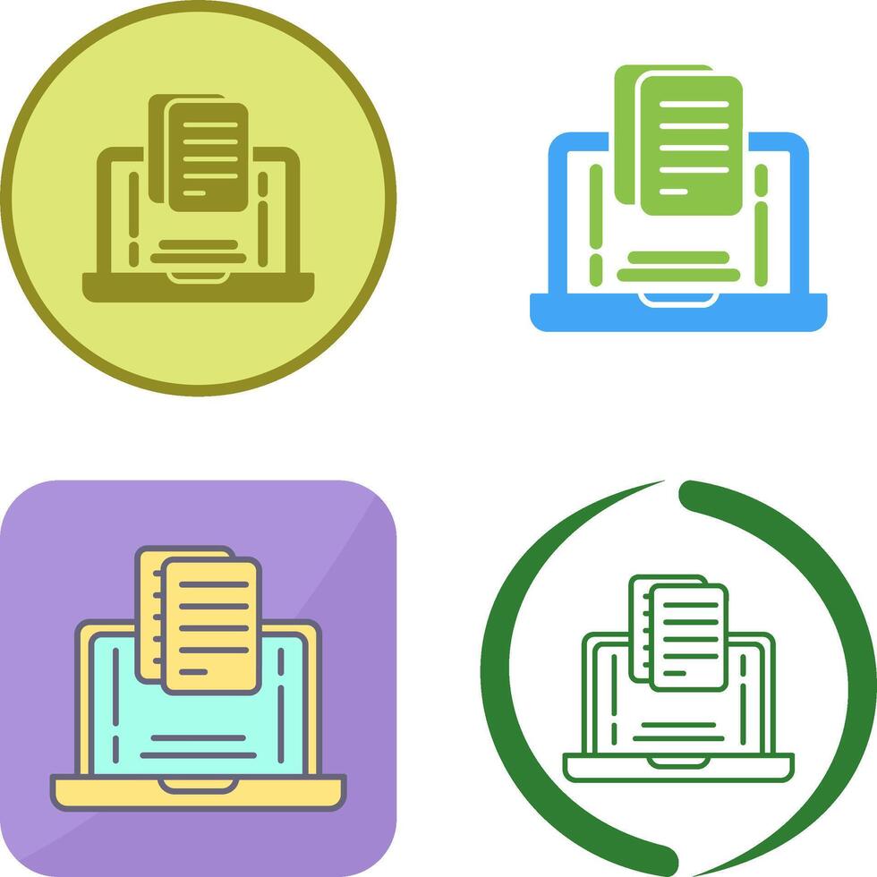 Document Icon Design vector