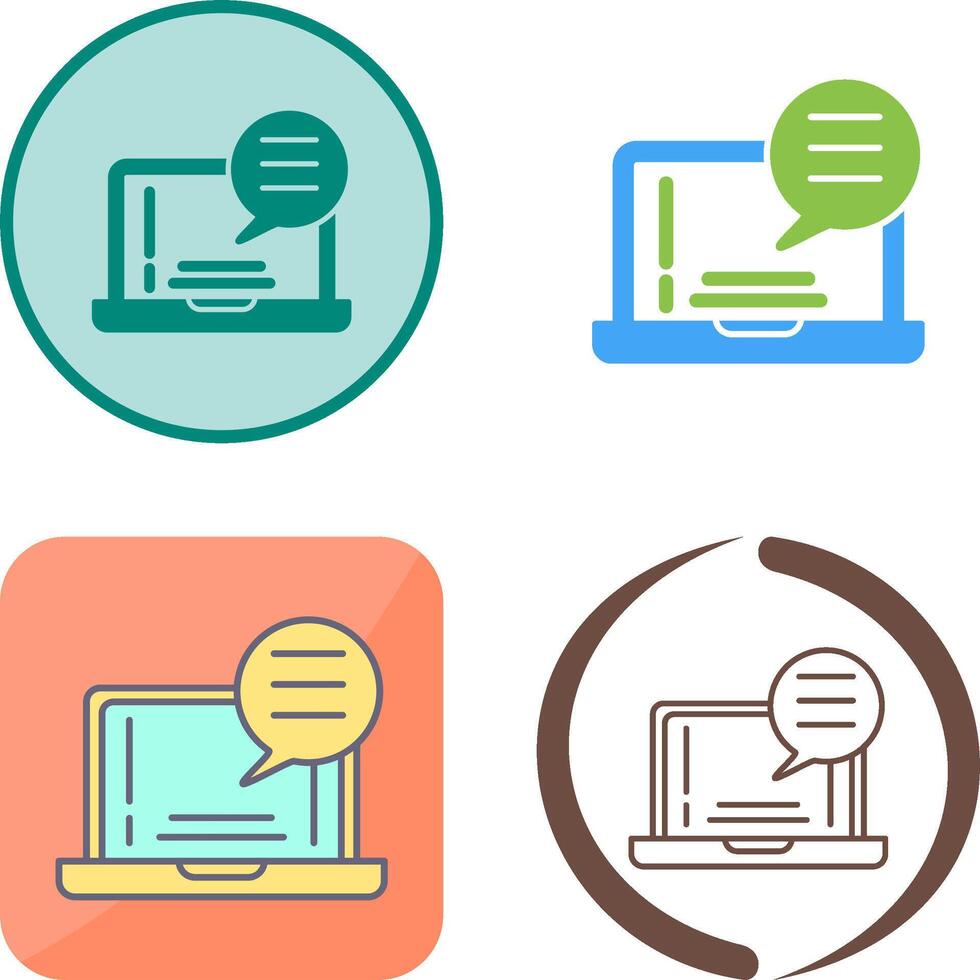 Chat Icon Design vector
