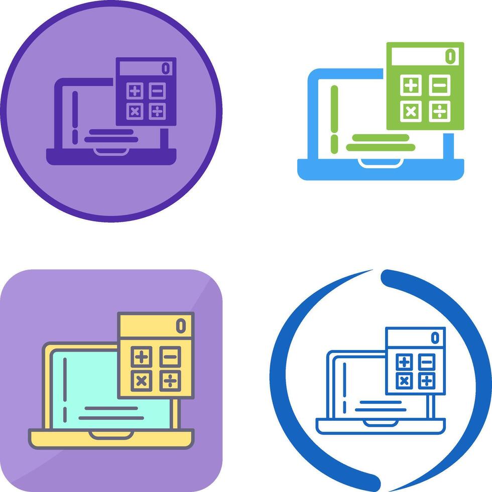 Calculator Icon Design vector