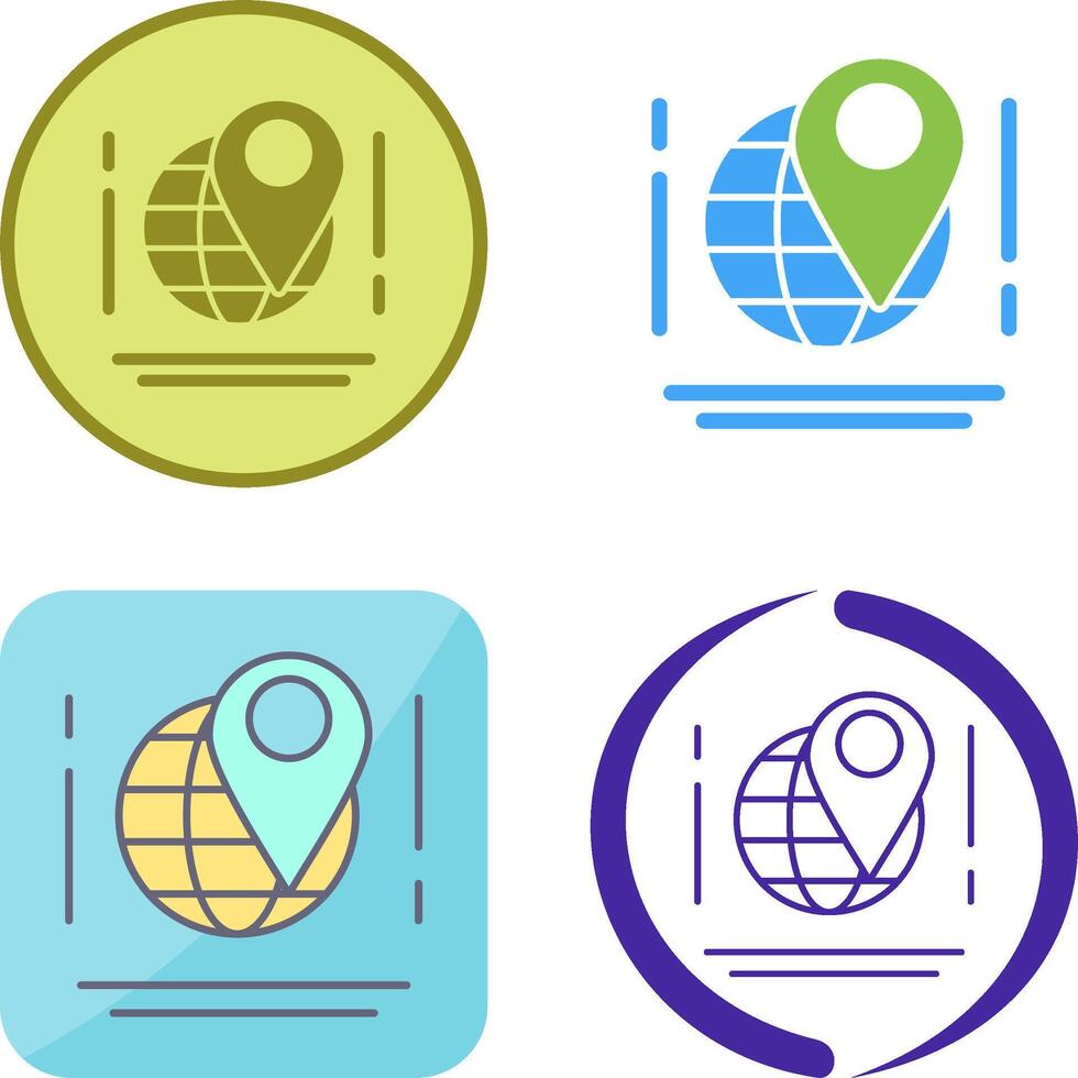 Map Icon Design vector