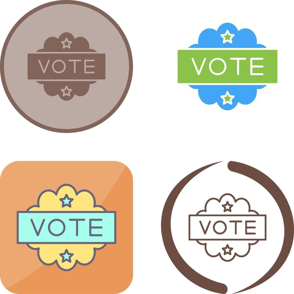 Vote Icon Design vector