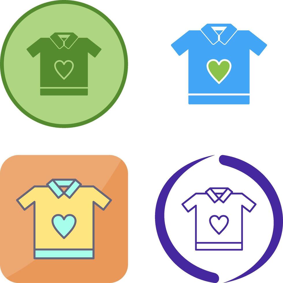 T Shirt Icon Design vector