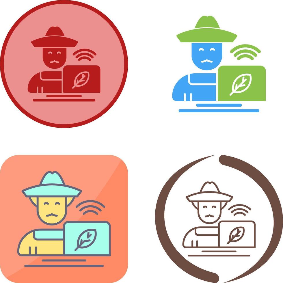 Farmer Icon Design vector