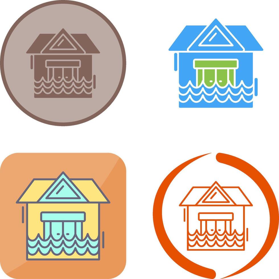 Natural Disaster Icon Design vector