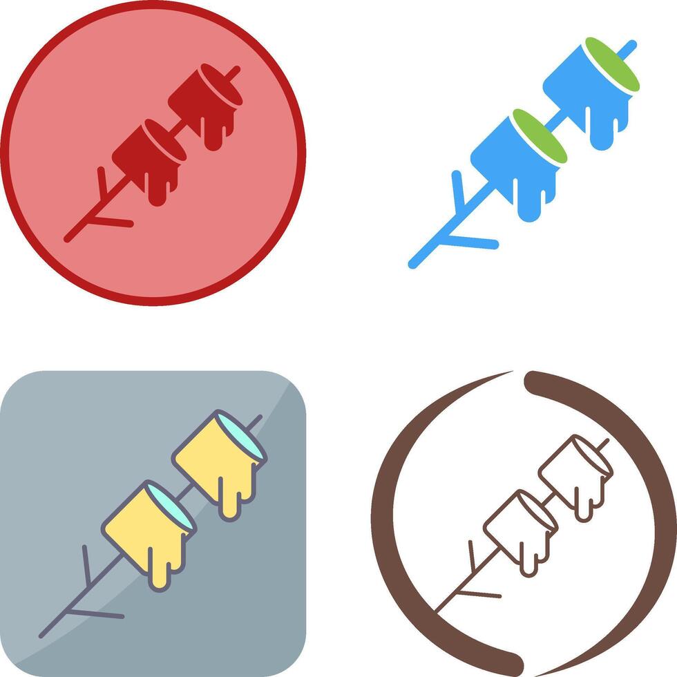 Marshmallows Icon Design vector