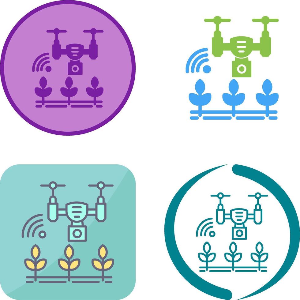 Smart Farm Icon Design vector