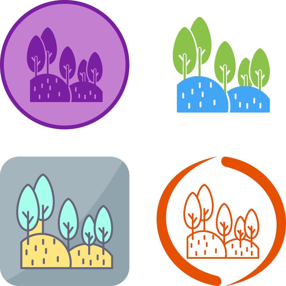 Forest Icon Design vector