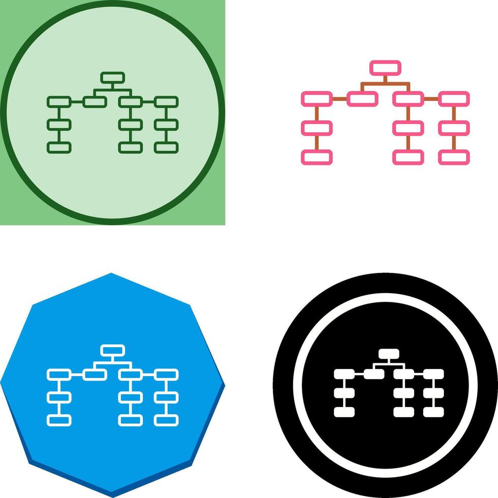 Unique Seo Structure Icon Design vector