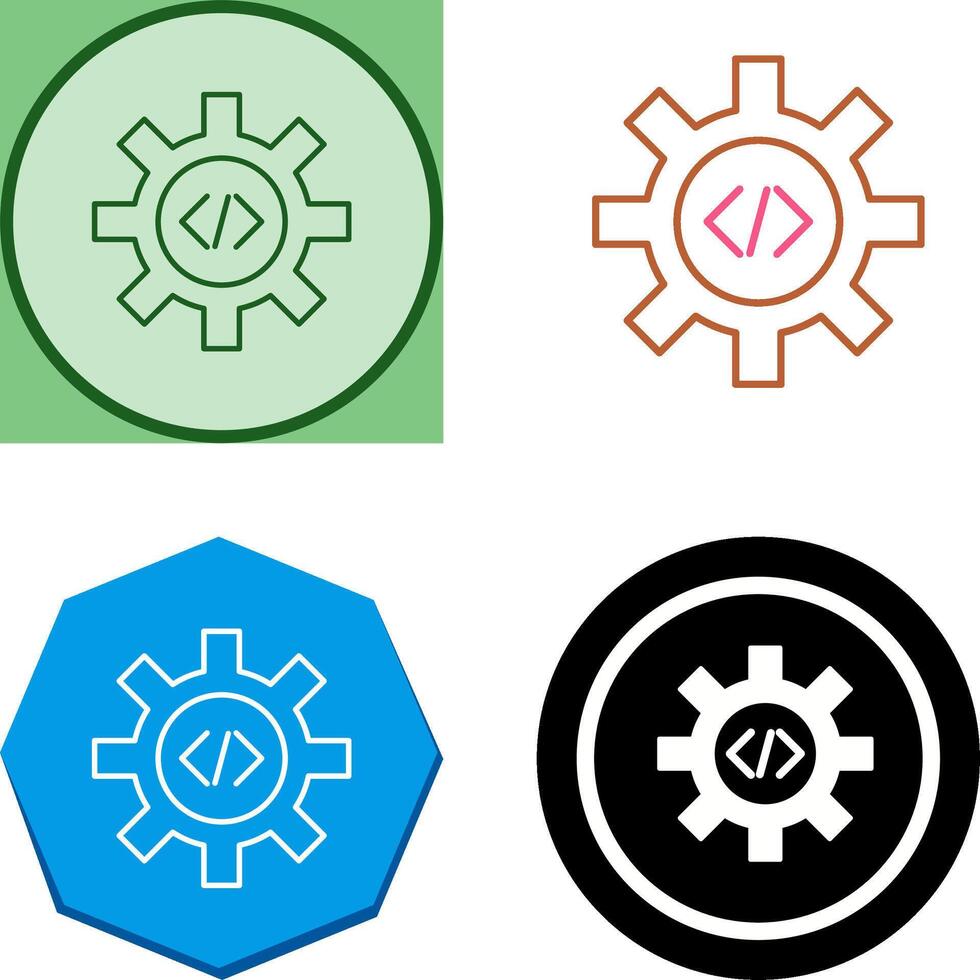 único código mejoramiento icono diseño vector