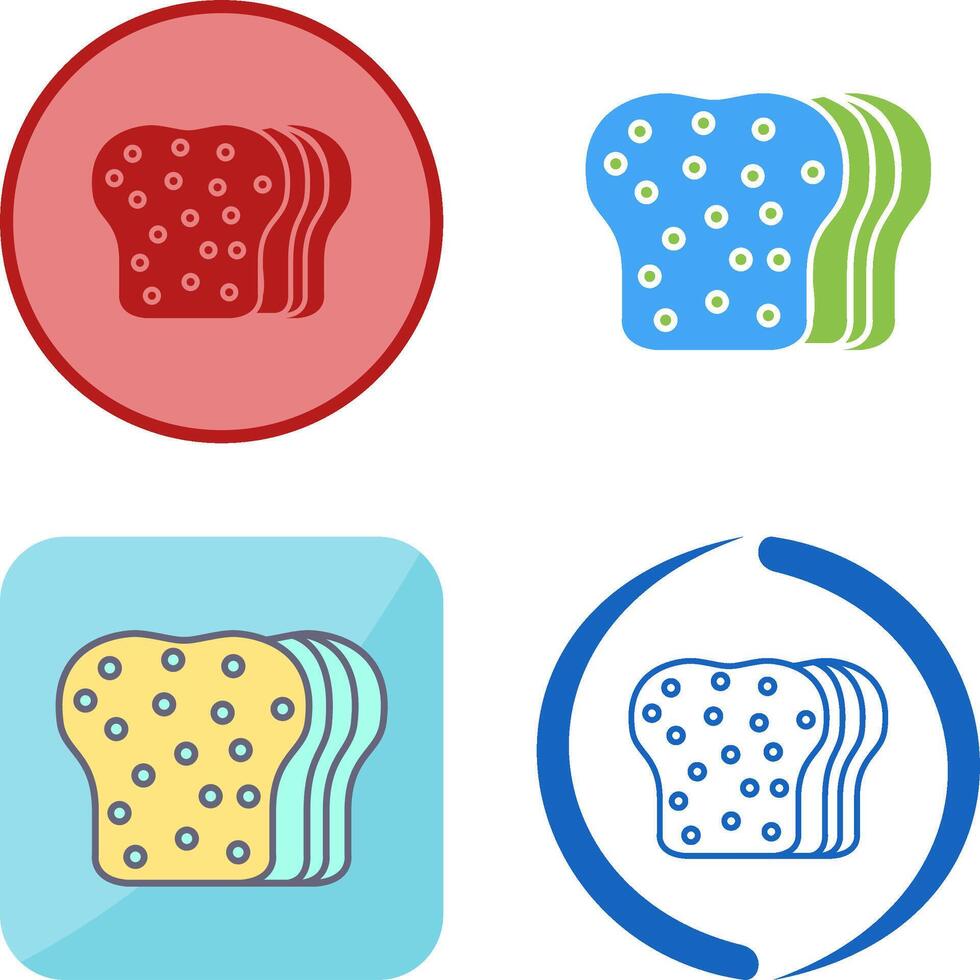 Bread Icon Design vector