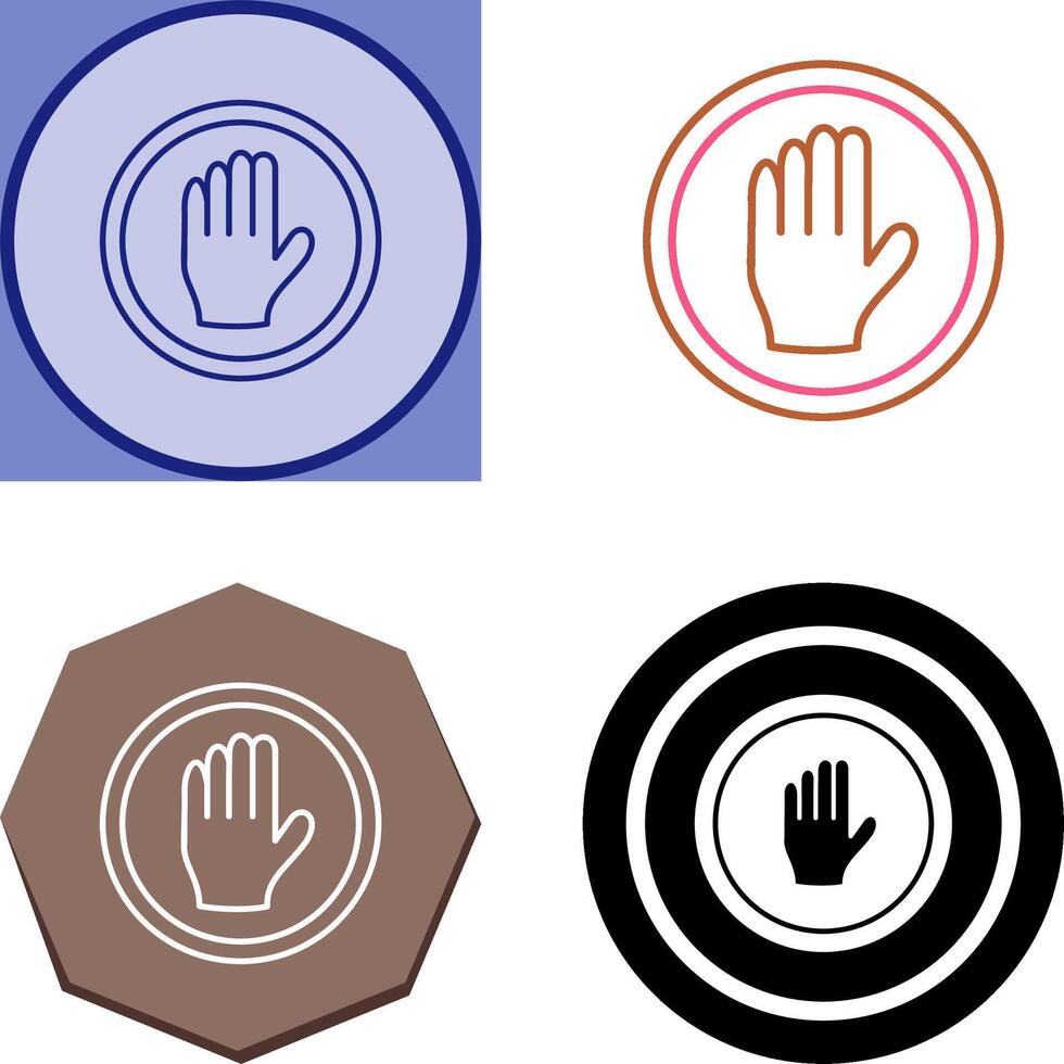 Halt Icon Design vector