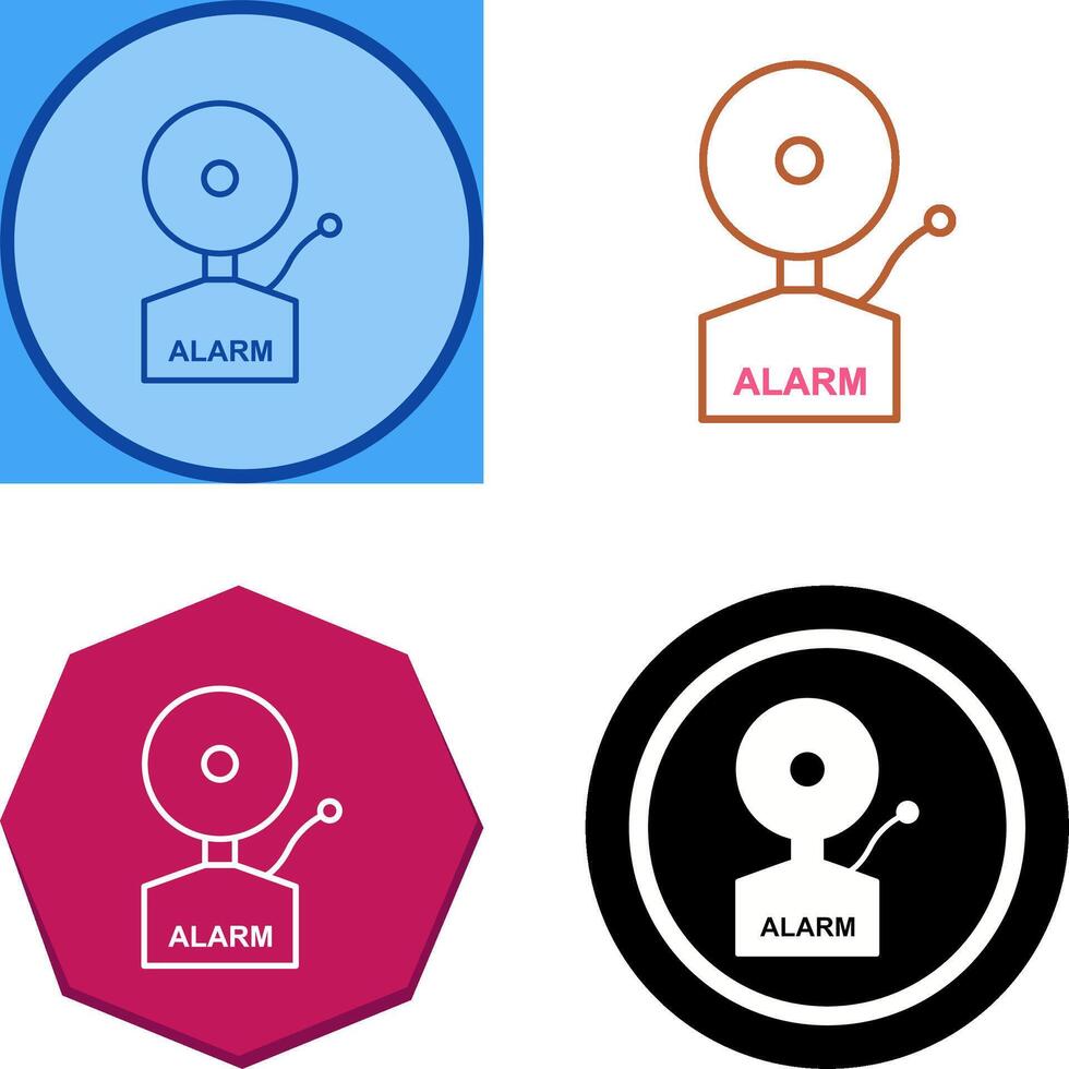 Alarms Icon Design vector