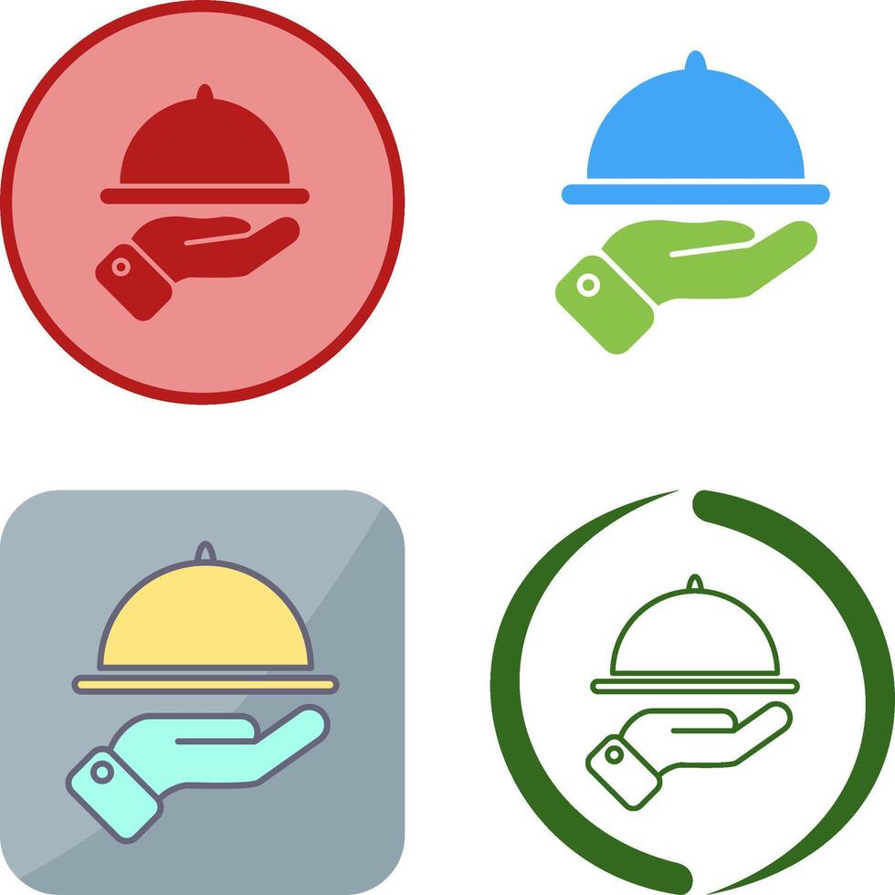 Waiter Icon Design vector