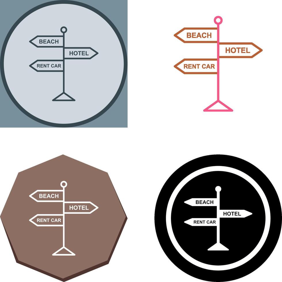 Signboard Icon Design vector