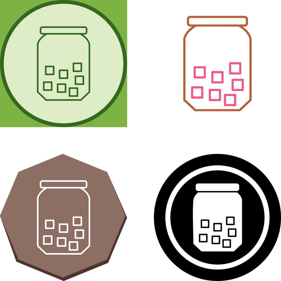 Sugar Bottle Icon Design vector