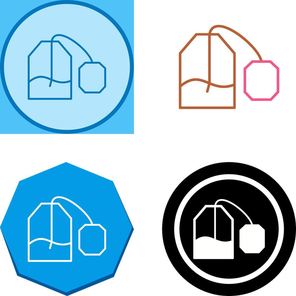 Tea Bag Icon Design vector