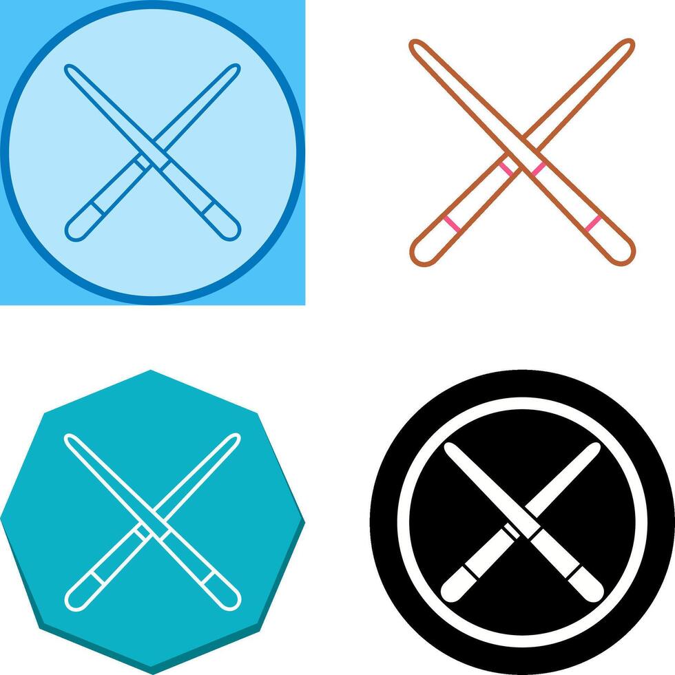 Pool Cue Icon Design vector