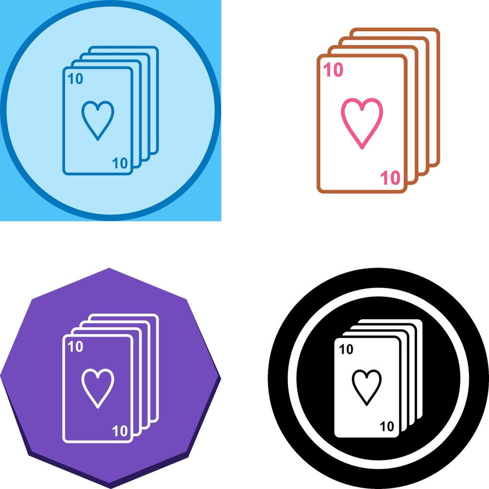 Deck of Cards Icon Design vector