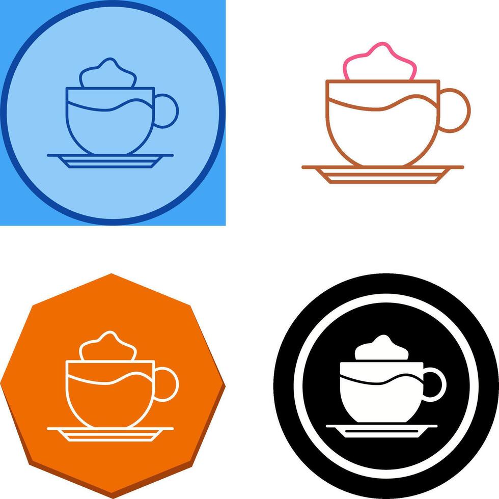 Latte Icon Design vector
