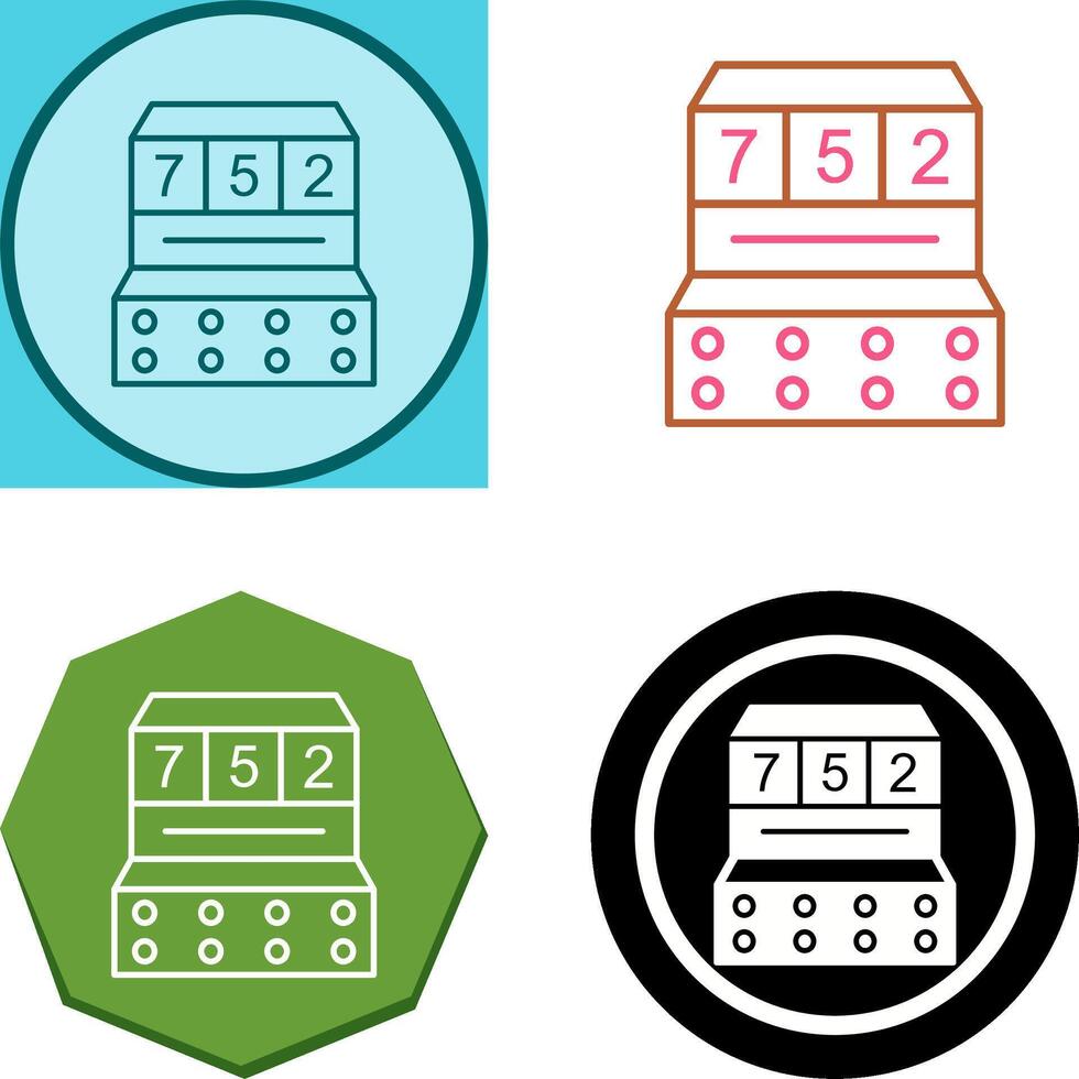 Slot Machine Icon Design vector