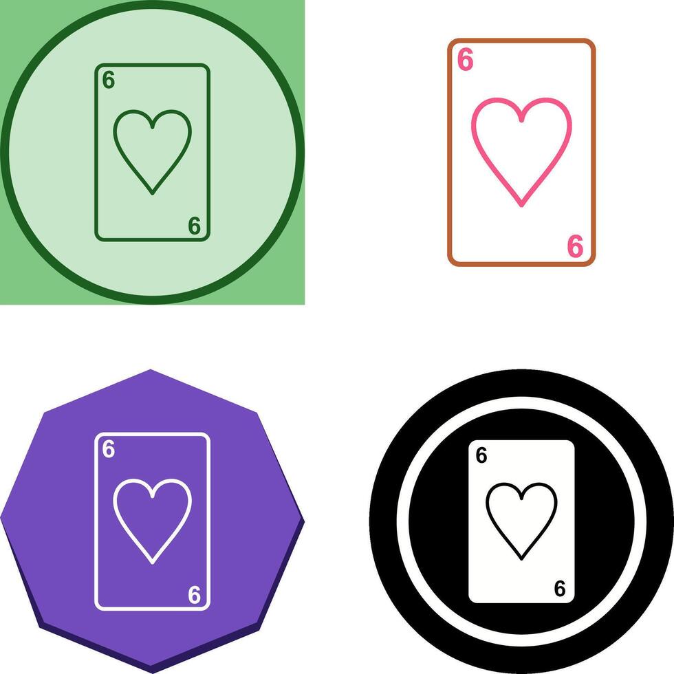 Hearts Card Icon Design vector