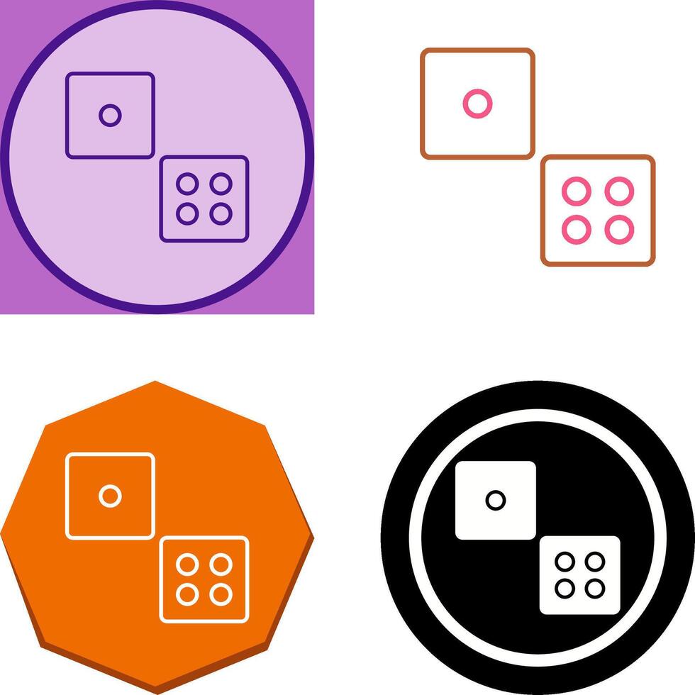 Dice Icon Design vector