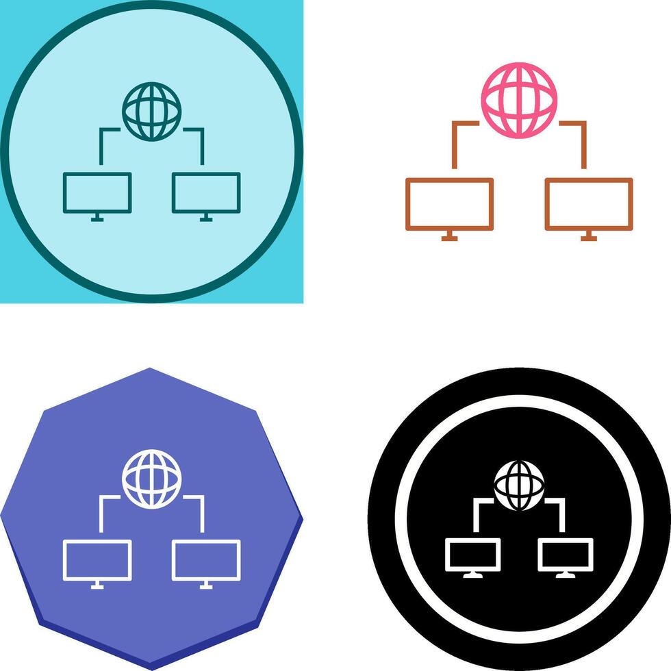 Unique Internet Connectivity Icon Design vector