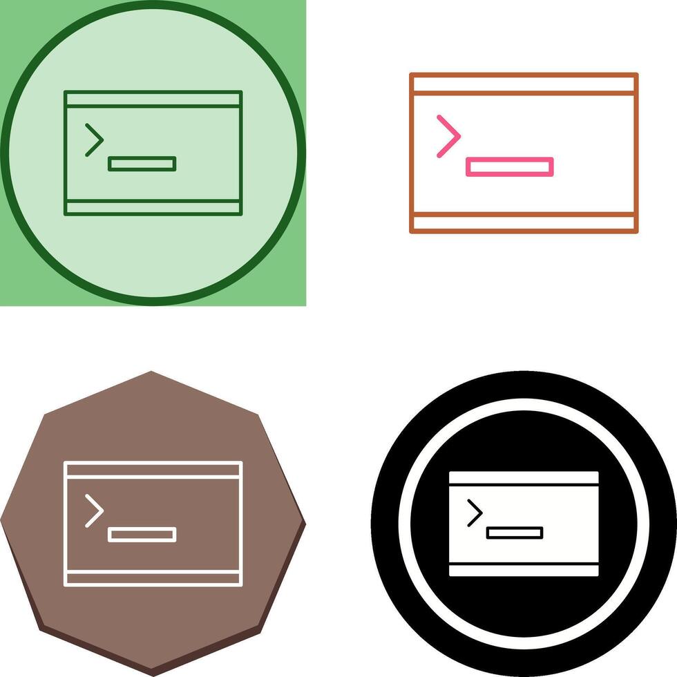 Unique Console Icon Design vector