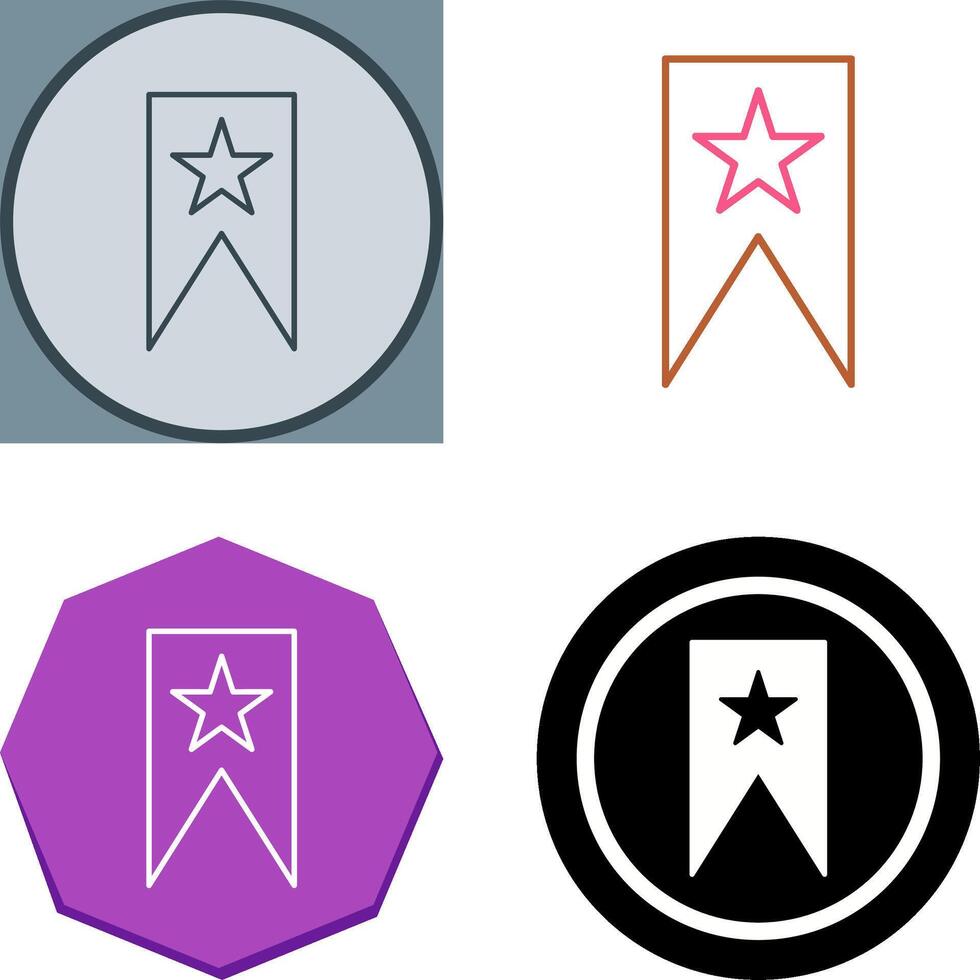 Unique Bookmarking Services Icon Design vector
