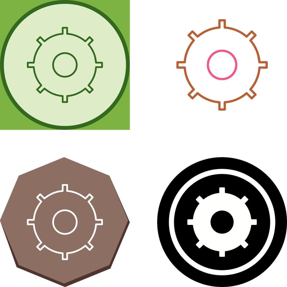 Unique Settings Icon Design vector