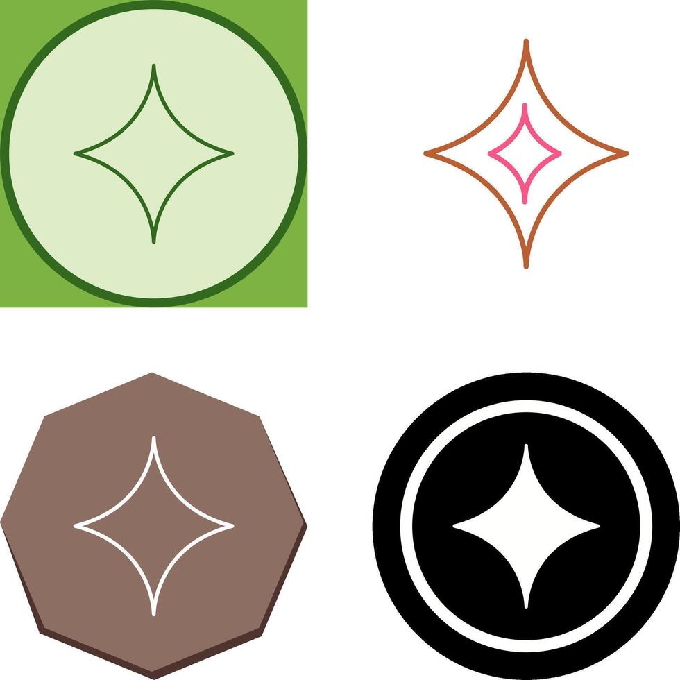 Unique Diamond Icon Design vector