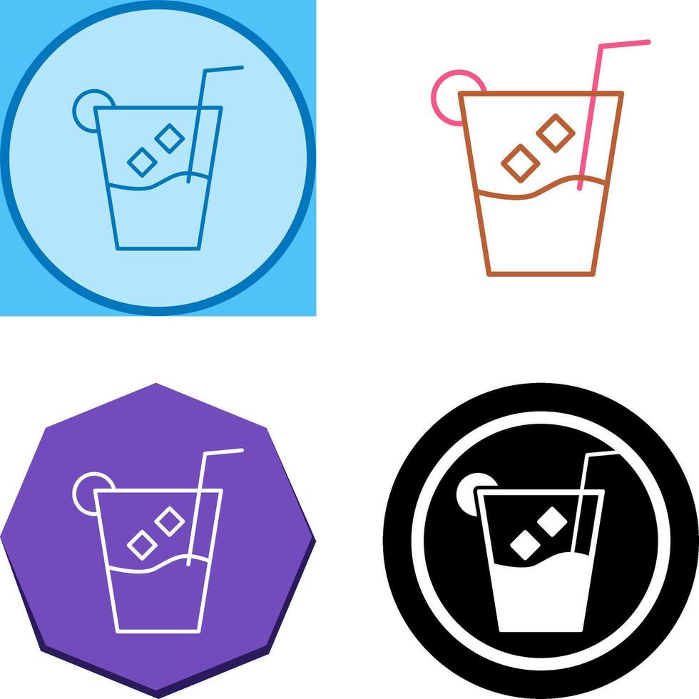Unique Whiskey Sour Icon Design vector