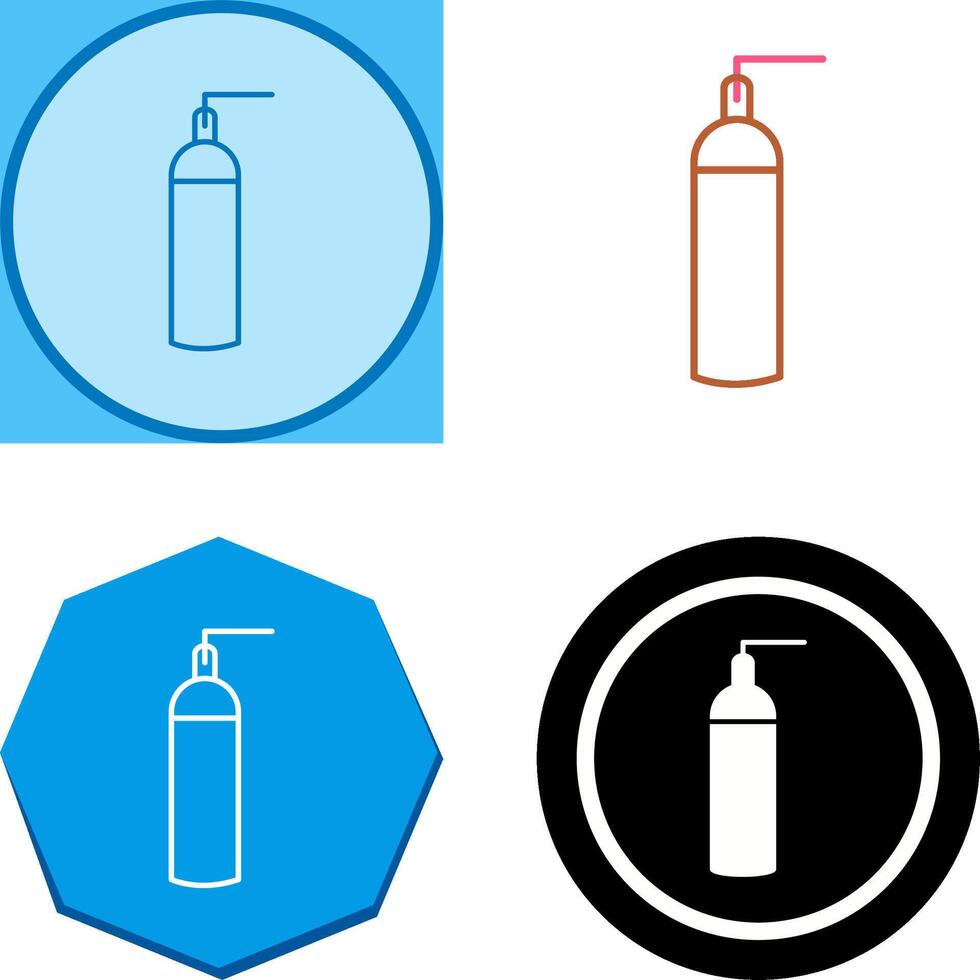 Unique Oxygen Tanks Icon Design vector