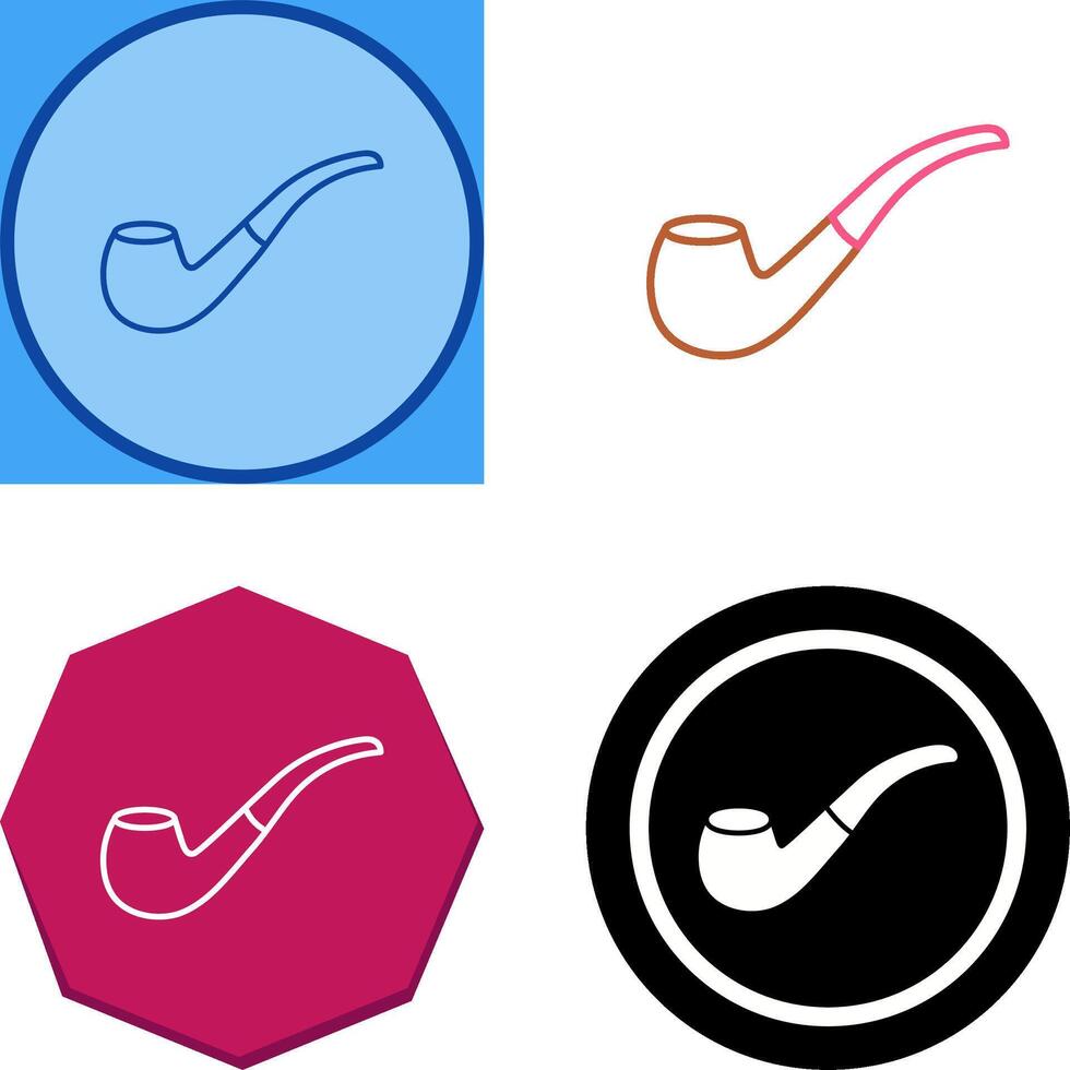 Smoking Pipe Icon Design vector