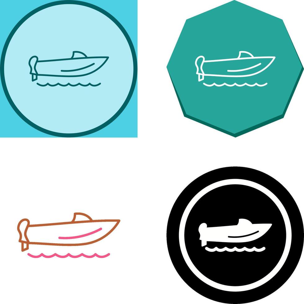 Speed Boat Icon Design vector