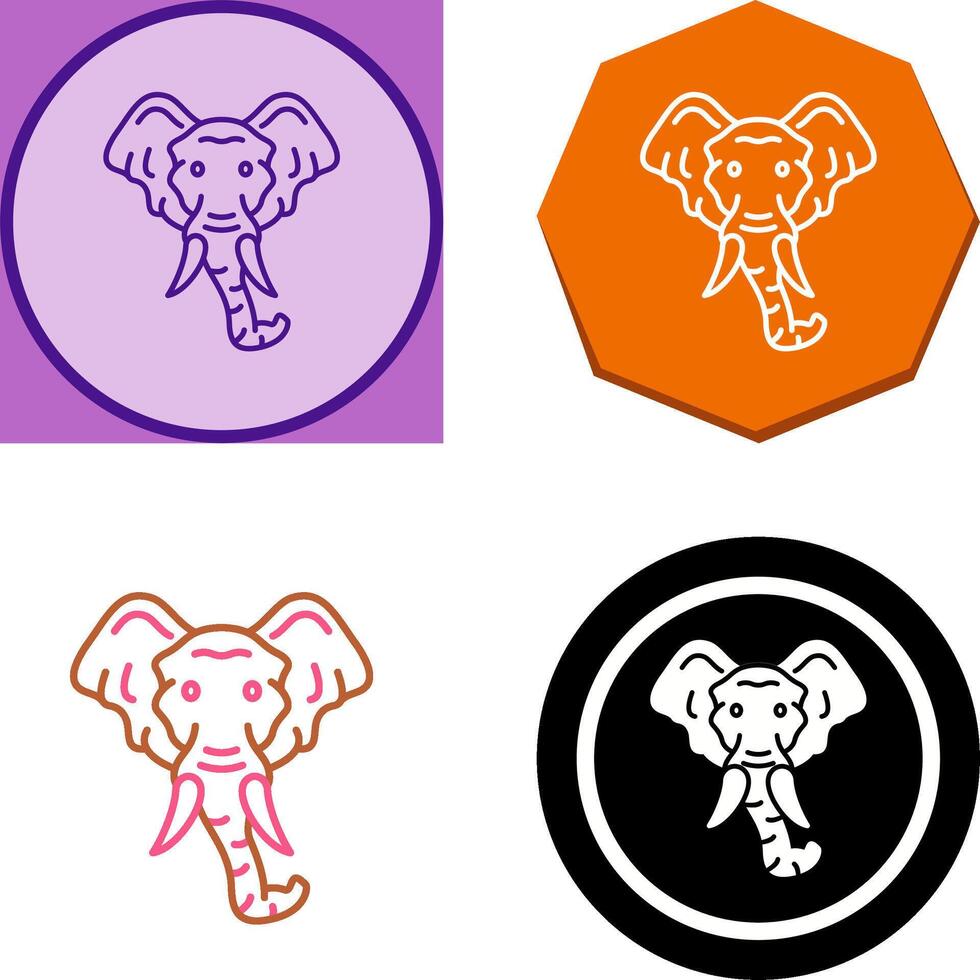 Eleplant Icon Design vector