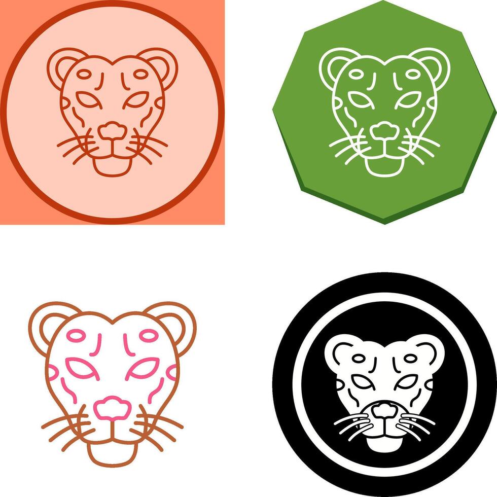 Cheetah Icon Design vector