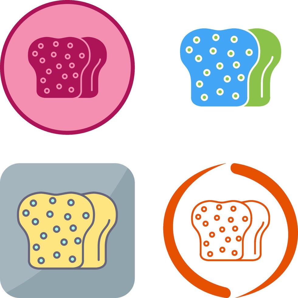 Toast Icon Design vector