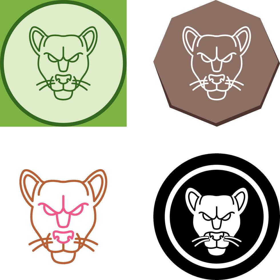 Black Panther Icon Design vector
