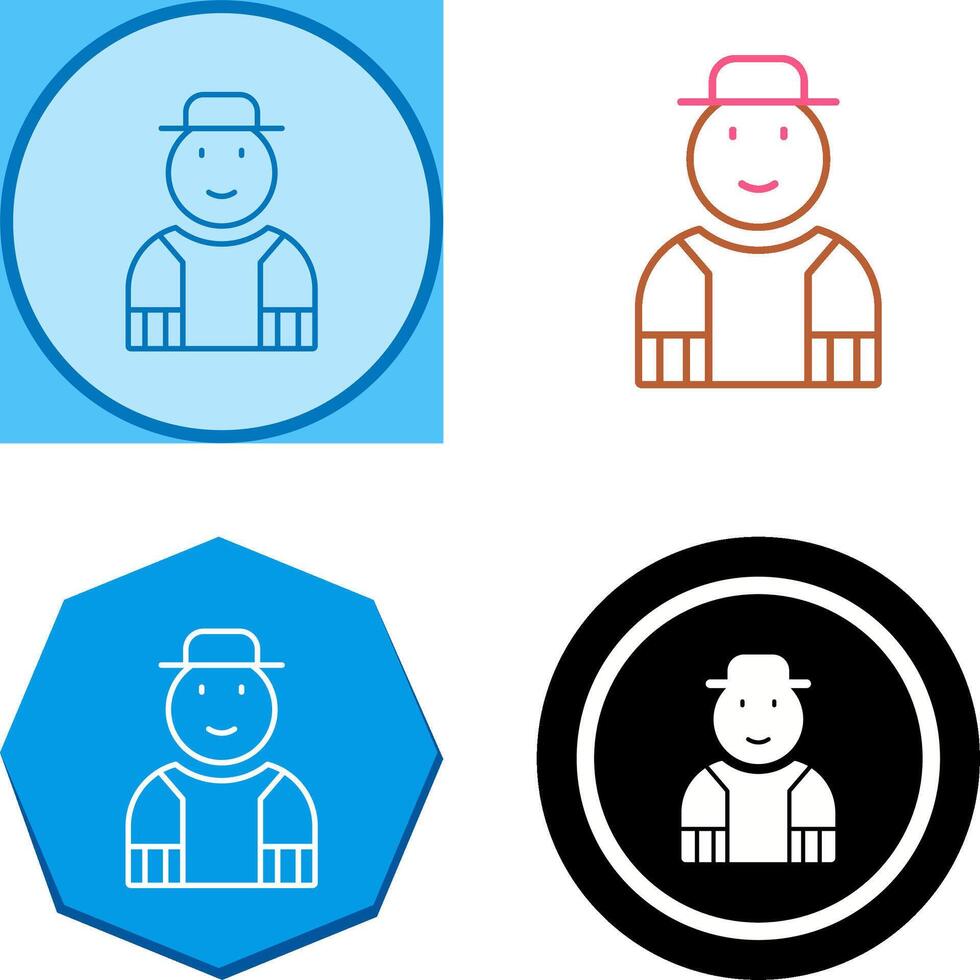 Gardener Icon Design vector