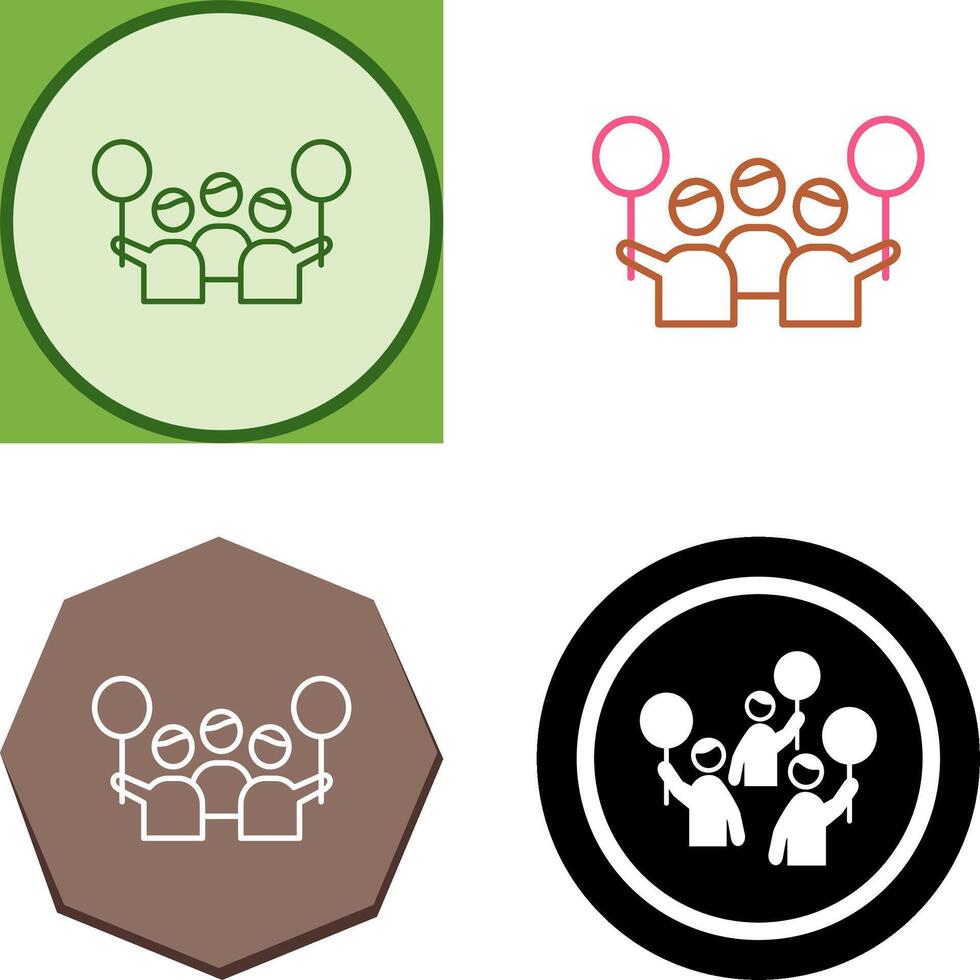 Protest Icon Design vector
