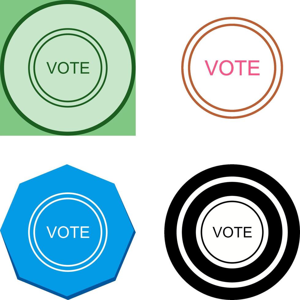Vote Link Icon Design vector
