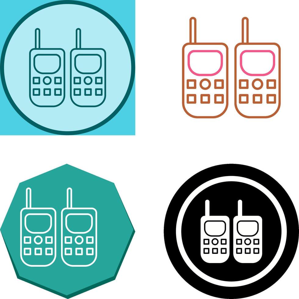 Walkie Talkie Icon Design vector