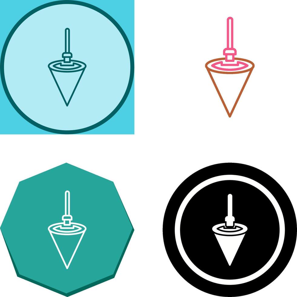 Plumb Bob Icon Design vector