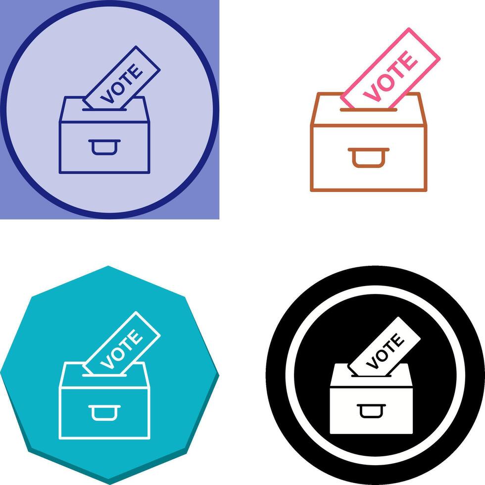Casting Vote Icon Design vector