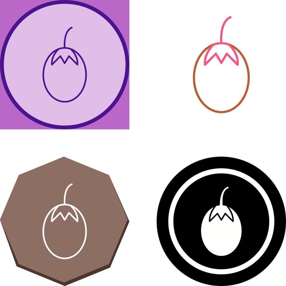 Vegetable plant Icon Design vector