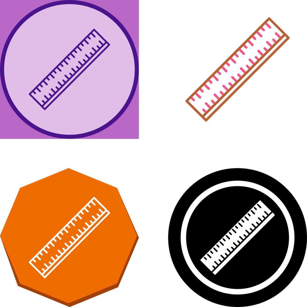 Ruler Icon Design vector