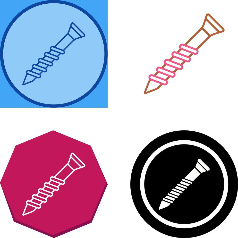 Screw Icon Design vector