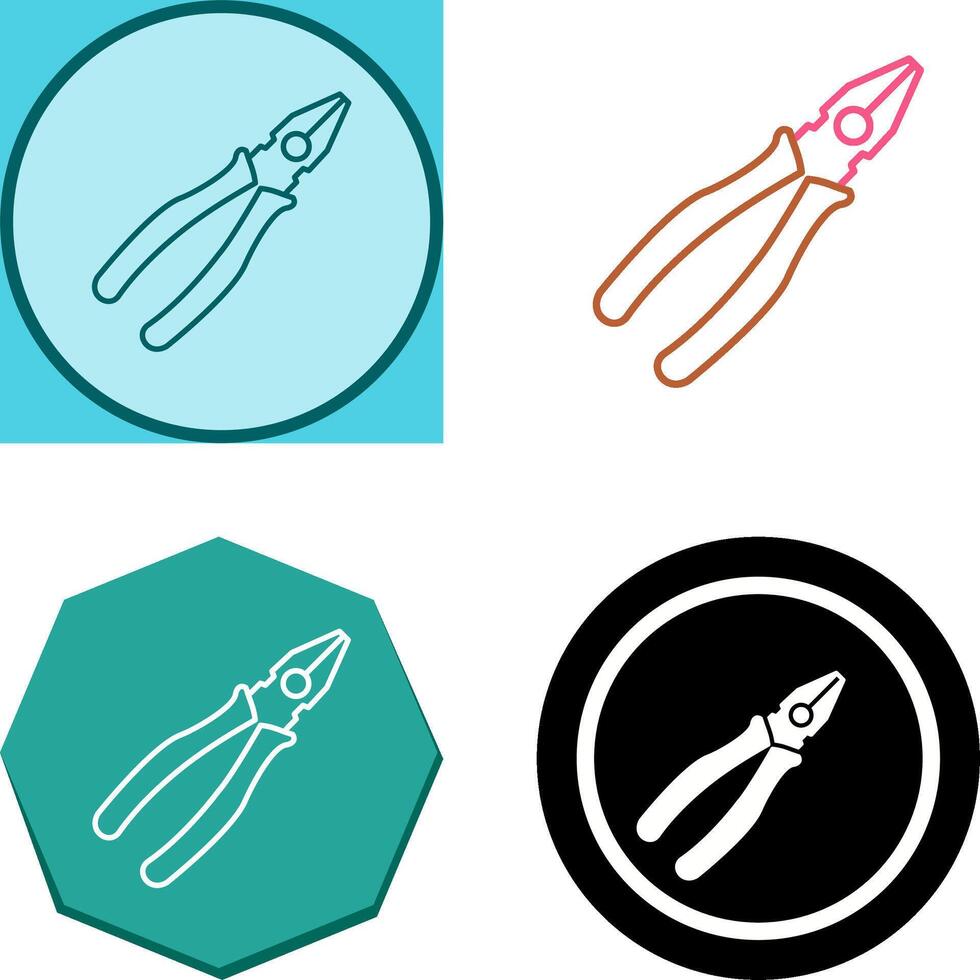 Pliers Icon Design vector